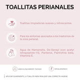 Lab - Lingettes périanales, Lingettes nettoyantes humides pour l'hygiène périanale, Provitamine B5, hydratantes, hypoallergéniques, sans paraben ni alcool, testées dermatologiquement - 15 pièces