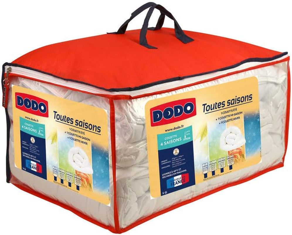 DODO 25665 Couverture 4 saisons 140 x 200 cm Couettes et couettes en polyester blanc Naty Shop 260 x 240 cm