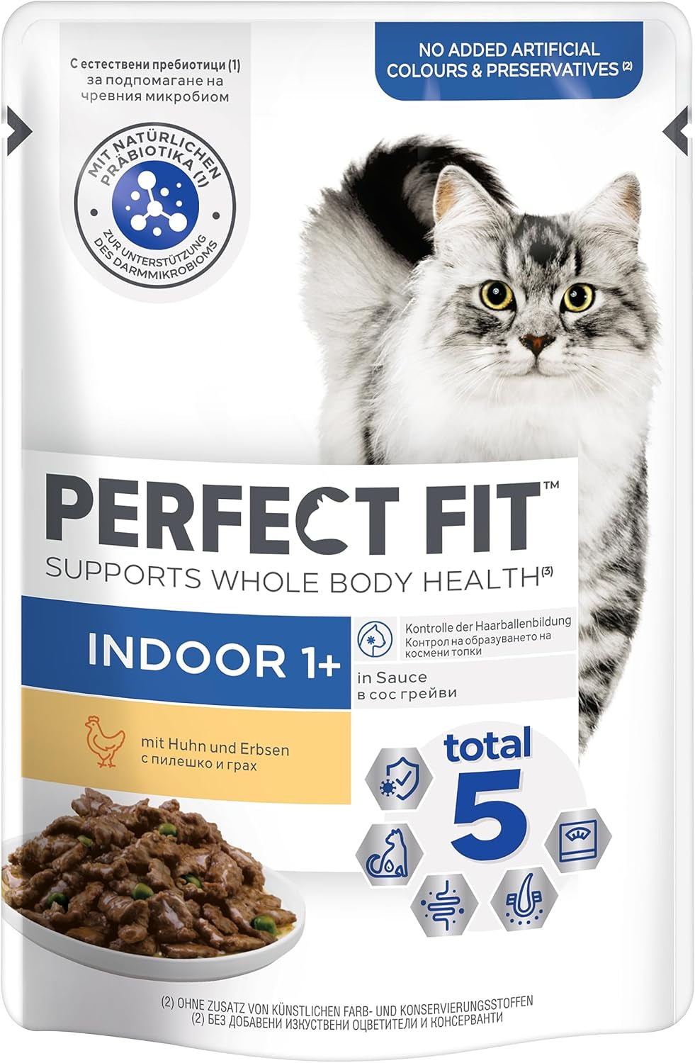 PERFECT FIT™ Sachets pour chats, intérieur, au poulet, 12 x 85 g