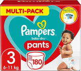 Pampers Baby-Dry Pants Größe 5, 160 Stück, 11kg-17kg, 360° auslaufsichere Fit pour le jour et la nuit