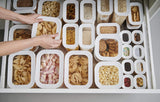 Mepal Lot de 3 Bocaux de Conservation avec Couvercles - Récipient Alimentaire Rectangulaire - Organisateur de Cuisine en Plastique - Récipient de Conservation Hermétique - 1x 2000ml & 2x 1000ml - Boites de Conservation Alimentaires Blanches Naty Shop