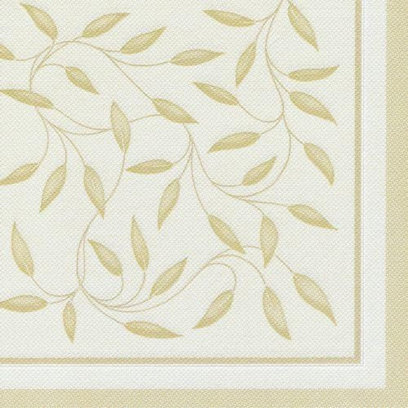 Papstar, 50 serviettes "Collection ROYAL" pli 1/4 40 Cm X 40 Cm champagne "Nouvelle Méditerranée", #11651
