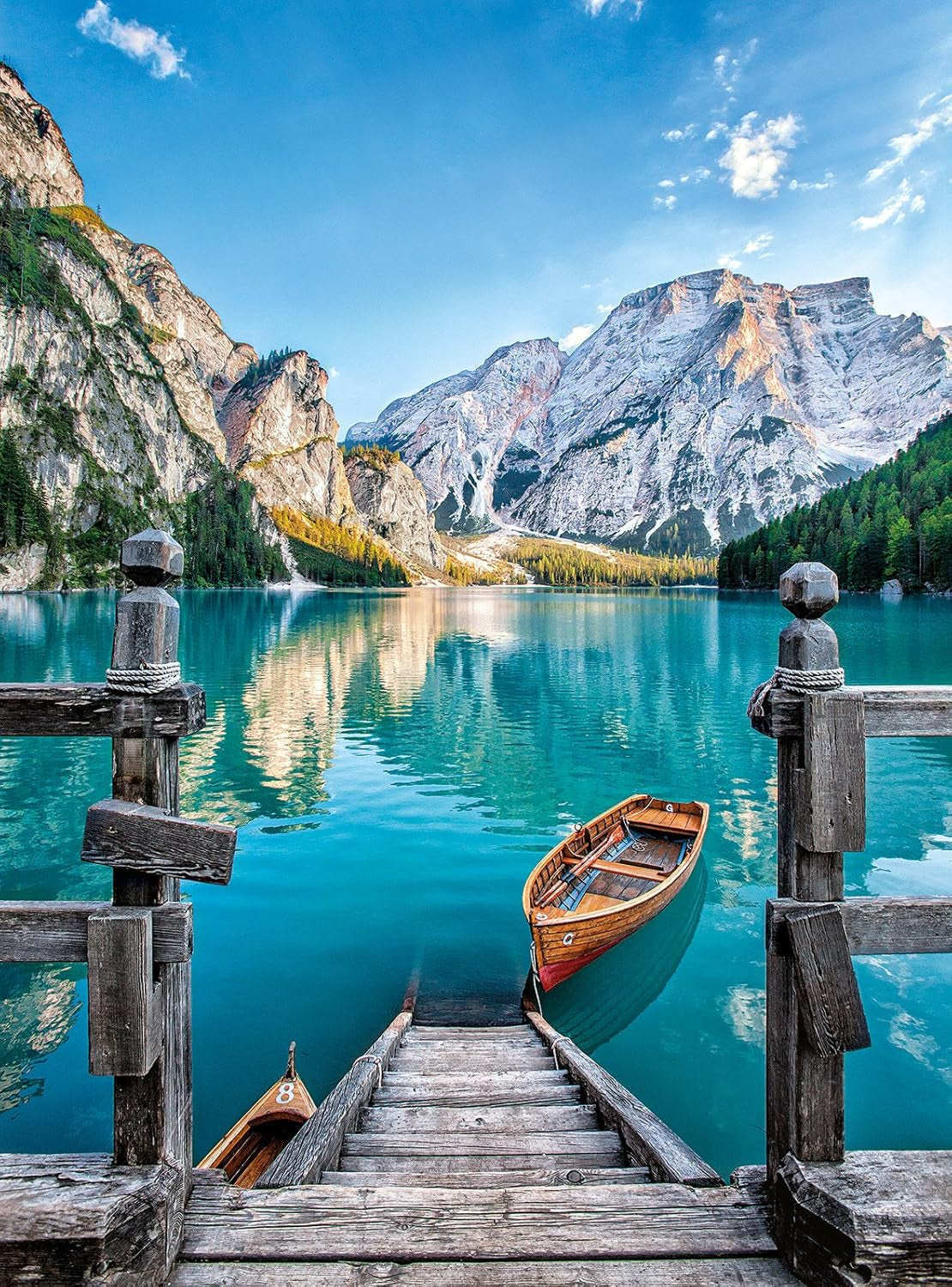 Clementoni 35039 Lac Braies - Puzzle 500 pièces à partir de 9 ans, Puzzle coloré pour adultes aux couleurs vives, Jeu d'adresse pour toute la famille, Jolie idée cadeau Puzzle Naty Shop