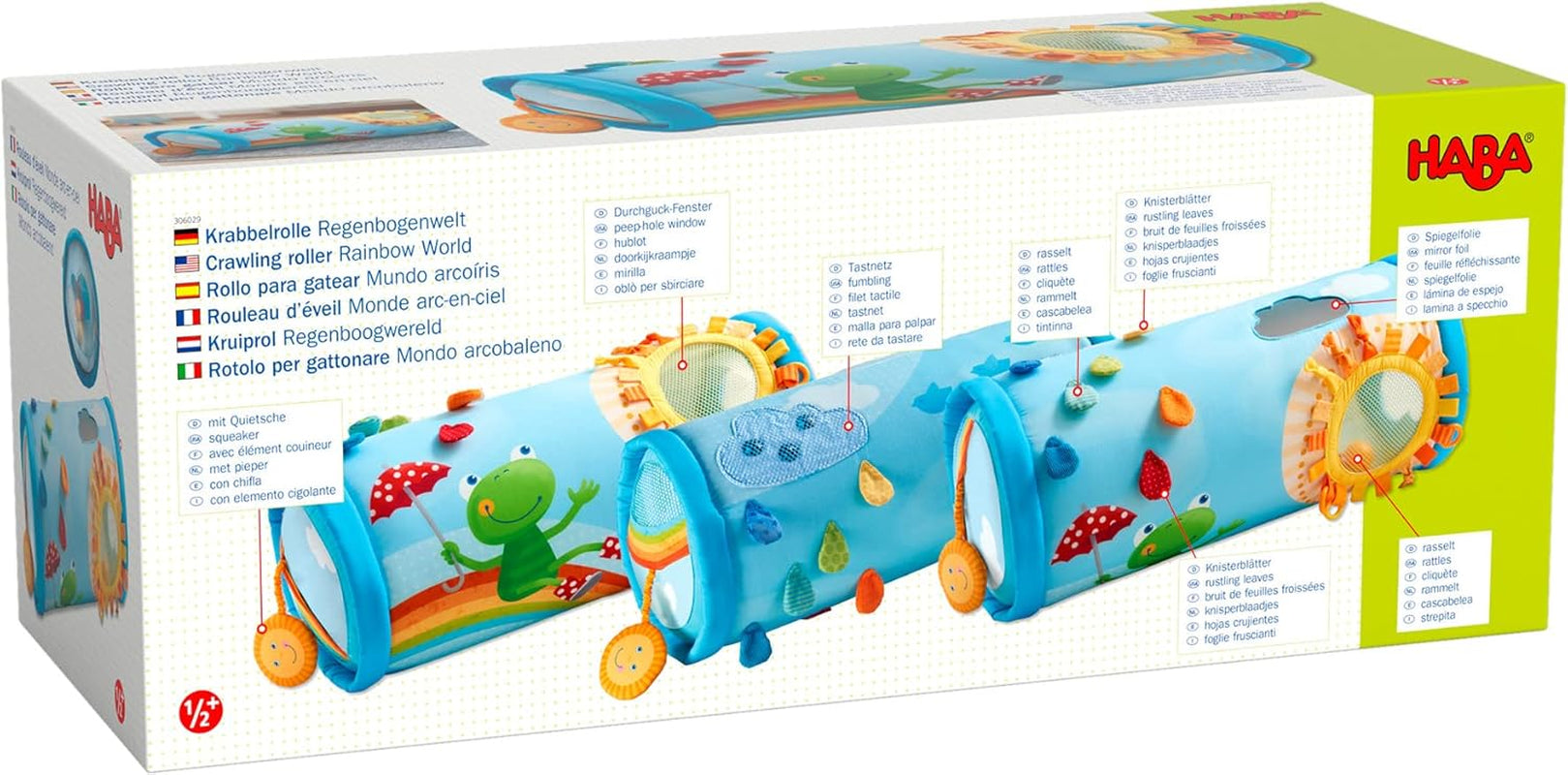 Jouet pour petits enfants HABA rouleau rampant monde arc-en-ciel Jouets Bebe Naty Shop