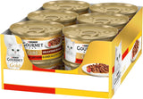 Gourmet Gold Délicatesse en Sauce Boeuf et Poulet Nourriture Humide pour Chats, Paquet de 12 (12 x 85g)
