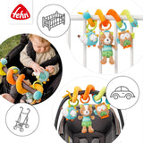 Fehn Activity Spiral Sleeping Forest - jouet pour poussette à toucher et à tenir - jouet pour bébé pour lit, parc, landau et siège auto - jouet d'activité motrice pour bébés et jeunes enfants à partir de 0 mois Baby Toys Naty Shop
