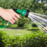 Relaxdays Tuyau spiralé extensible jusqu'à 20 m Tuyau d'arrosage flexible avec pulvérisateur d'eau 7 modes de pulvérisation Vert