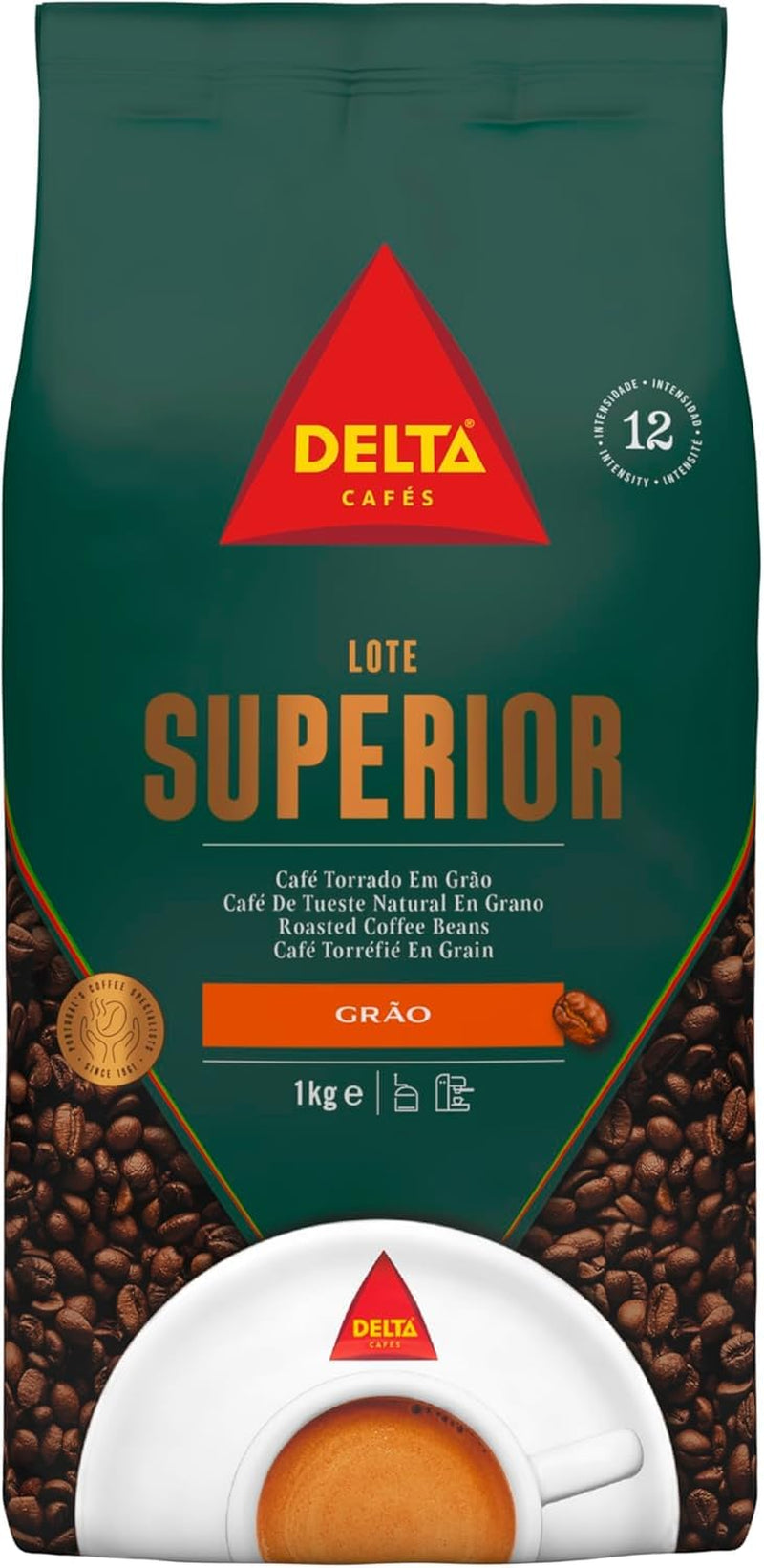 Café en grains Delta Supérieur Premium, 1 kg