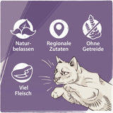 Venandi Animal - Nourriture humide de qualité supérieure pour chat - Cheval sous forme de monoprotéine, paquet de 12 (12 x 125 g), sans céréales, monoprotéine