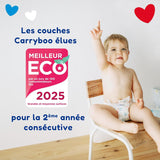 - Taille de couche 4+ 9-20 kg – Ökologische Babywaidern – natürliche Babypflege, hypoallergen, ohne Parfüm und auslaufsicher – hermestellung in Frankreich – 126 couches jetables – 1 mois