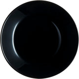 Arcopal Zelie service de table en verre noir, 12 pièces, 4 places, noir