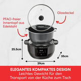Mijoteuse supérieure Instant Pot, multicuiseur 7,1 L, 4 fonctions de cuisson, mijoteuse 800 W Naty Shop