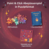 KOSMOS 684853 Puzzle aventure Den Tiefen Des Vulkans, 258 pièces, puzzle d'aventure interactif pour enfants de 8 ans et plus, découvrez une histoire d'aventure avec chaque pièce de puzzle Puzzle Naty Shop