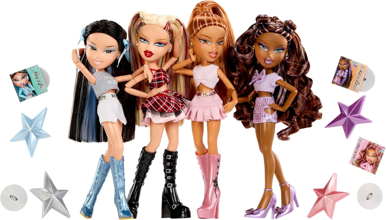 BRATZ Pop Starz Sasha – Poupée mannequin avec porte-clés, tenue et accessoires musicaux à collectionner