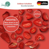 '- 150 g Fraises lyophilisées 100% naturelles et pures - Fraises séchées tranchées - Fruits secs lyophilisés sans sucre ajouté - Chips de fraises non sucrées Produits déshydratés Naty Shop