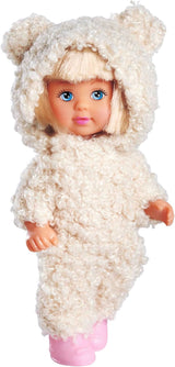 Simba Evi Love Cute Teddy, poupée de jeu en plein air Teddy Onesie, 12 cm, à partir de 3 ans