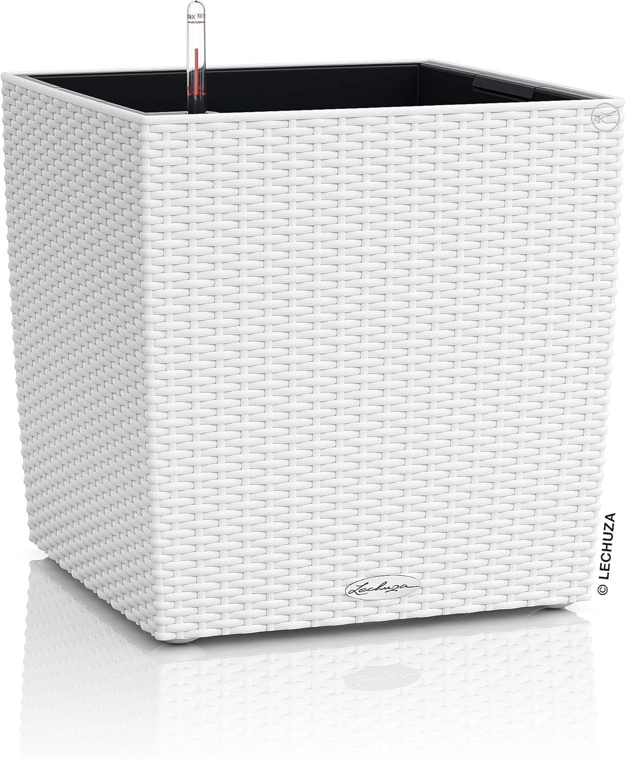 LECHUZA CUBE Cottage 30 granit 15372