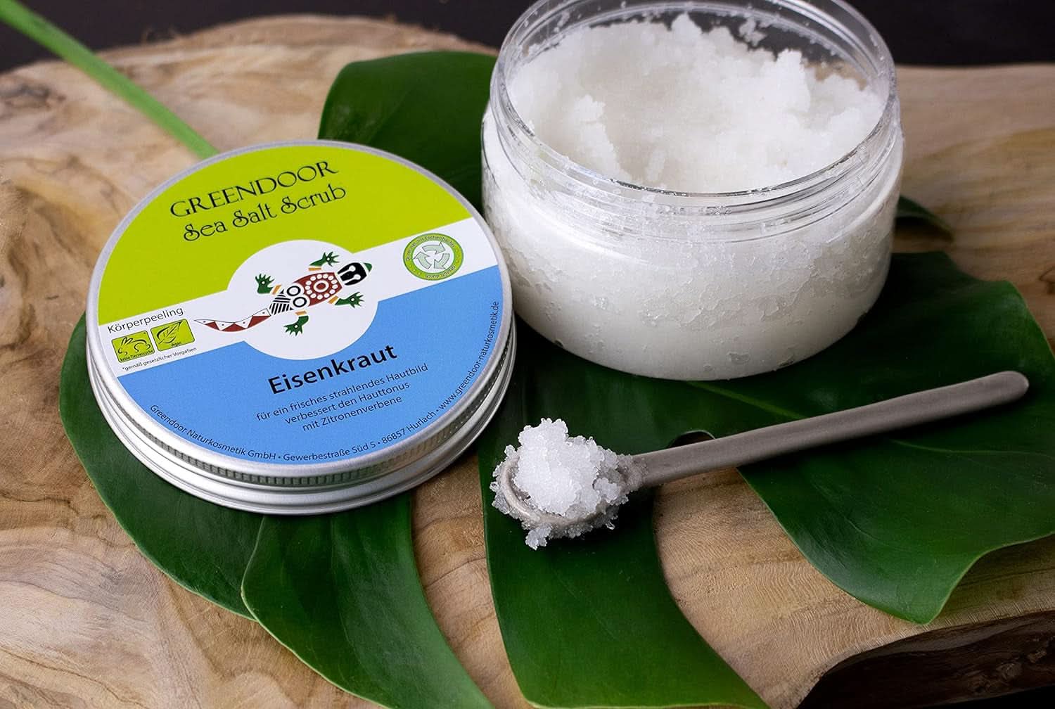 GREENDOOR Gommage Corps, Vegan, Parfum Citron, 280 g Cosmétique et Beauté Naty Shop