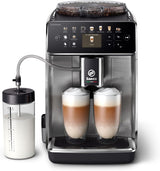 Machine à expresso automatique Saeco GranAroma - 14 spécialités de café, écran couleur intuitif, 4 profils utilisateur, moulin en céramique, 1500 watts (SM6580/10)