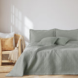 Ameliahome Couvre-lit 170X210 Cm Couvre-lit Double Face Matelassage Ultrasonique Polyester Ophelia Vert Foncé Lits et Couvertures Besuche den AmeliaHome-Store Ofelia Gris 260X280 Cm