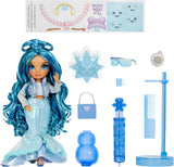 Rainbow High Winter Wonderland - Skyler (Bleu) - Poupée mannequin de neige à accumulation d'eau magique cachée de 28 cm avec ensemble de bonhomme de neige, convient aux enfants et aux collectionneurs de 4 à 12 ans Naty Shop Dolls