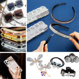 ANGNYA 4000 Pièces Strasssteine ​​​​Nägel Nail Art Strasssteine ​​​​Dekorationen Nagelsteine ​​​​Für Nail Art Zubehör Und Klare Kristall Strasssteine ​​​​Handwork Mit Pick up Pinzette Et Strass Picker Dotting Pen…