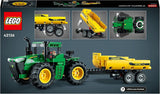 LEGO Technic John Deere 9620R Tracteur 4 roues motrices avec remorque à benne basculante Jouet agricole classique pour enfants garçons et filles de 8 ans Kit de modèle à collectionner 42136 Ensembles de construction Besuche an LEGO-Store