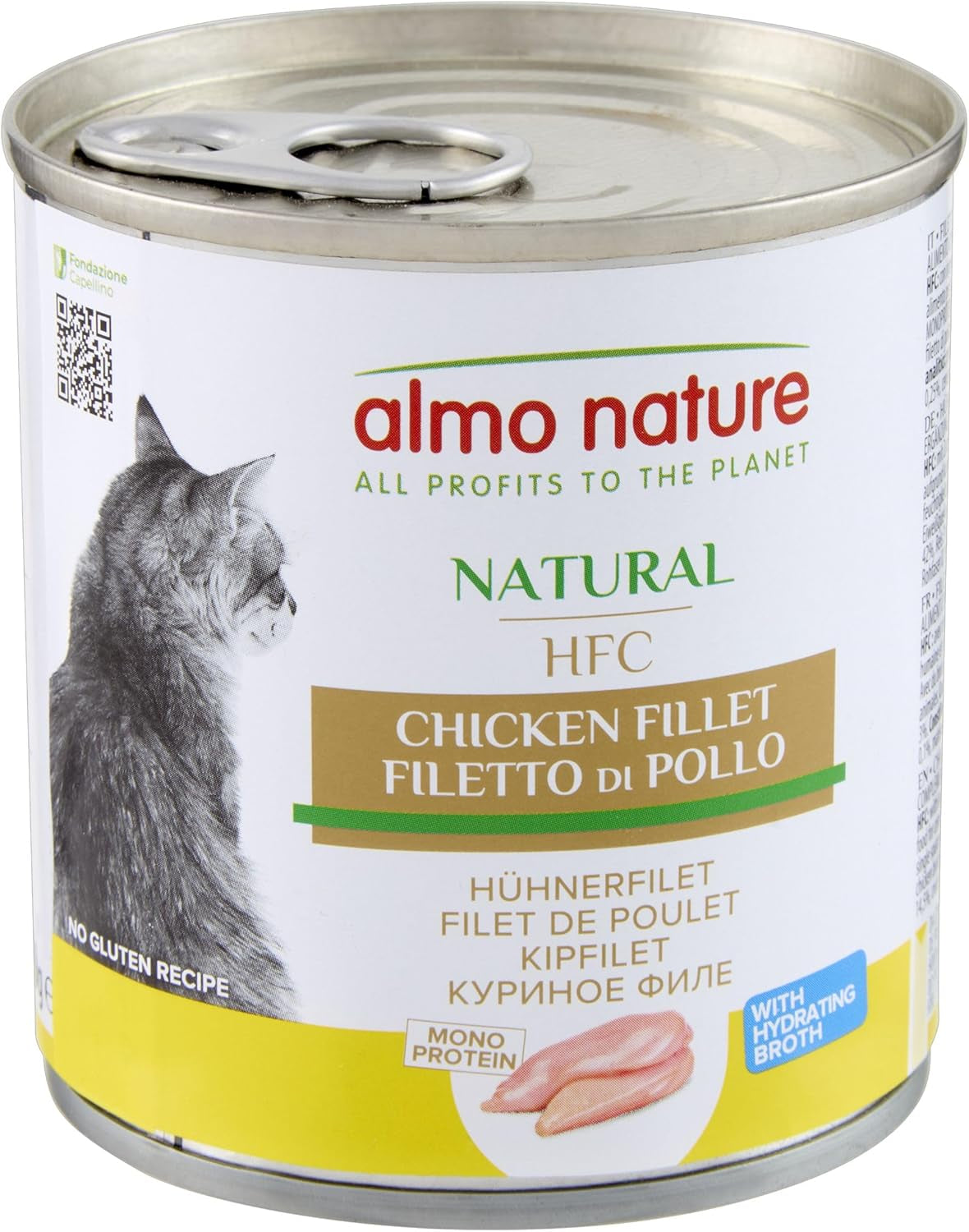 Almo Nature HFC Natural - Nourriture humide pour chat adulte - Filet de poulet - 280g, paquet de 12