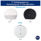 Papier toilette Tork Jumbo blanc T1, avancé, 2 couches, 6 × 380 M, 472118
