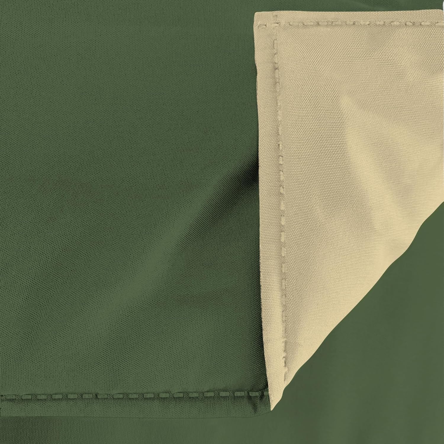 Couette d'hiver basique, unie et doublée, vert foncé/crème, 200X245Cm Couettes et couettes Naty Shop