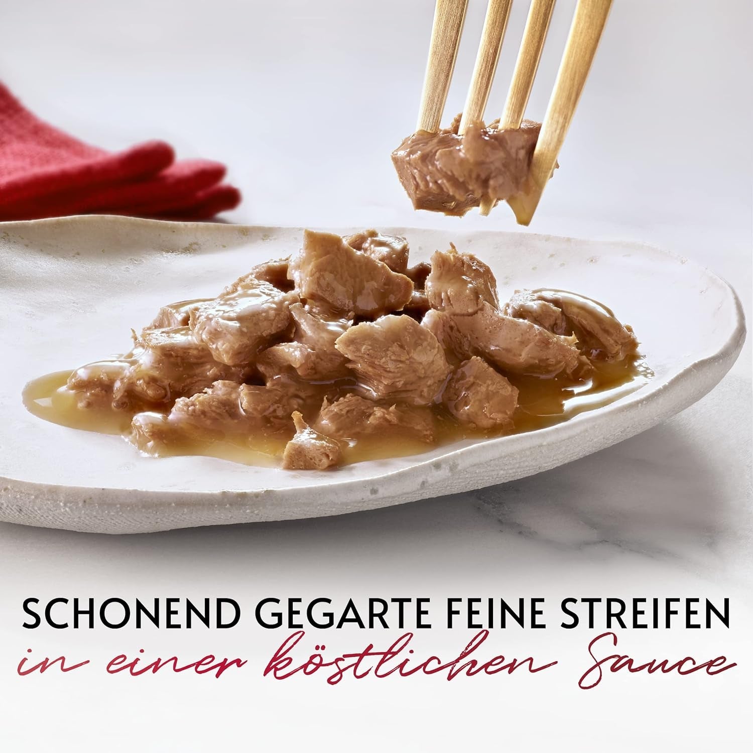 Gourmet Mon Petit Intense Nourriture humide pour chat, variété volaille, paquet de 8 (8 x 6 sachets de 50 g chacun)