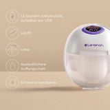 Lansinoh Tragbare Elektrische Doppelmilchpumpe – Freihändig Und Leise Abpumpen Ohne Kabel & Schläuche – Wiederaufladbarer Akku – Einfache Bedienung & Reinigung - Accessoires mains libres Alimentation et allaitement Bebe Naty Shop