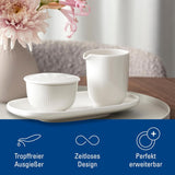 Villeroy & Boch - Tasse à lait Afina 170 ml, Blanc, Passe au lave-vaisselle, Passe au micro-ondes, Carafe à lait, Accessoire à café, Verseuse en céramique, Soucoupe, Vaisselle, Porcelaine Premium