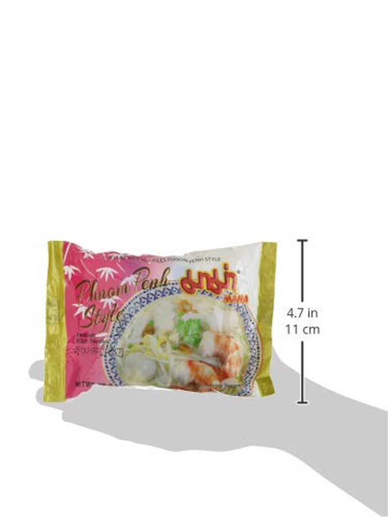 MAMA Phnom Phenh Nouilles de riz instantanées – Nouilles de riz instantanées de style oriental – Cuisine thaïlandaise authentique – 12 x 70 g