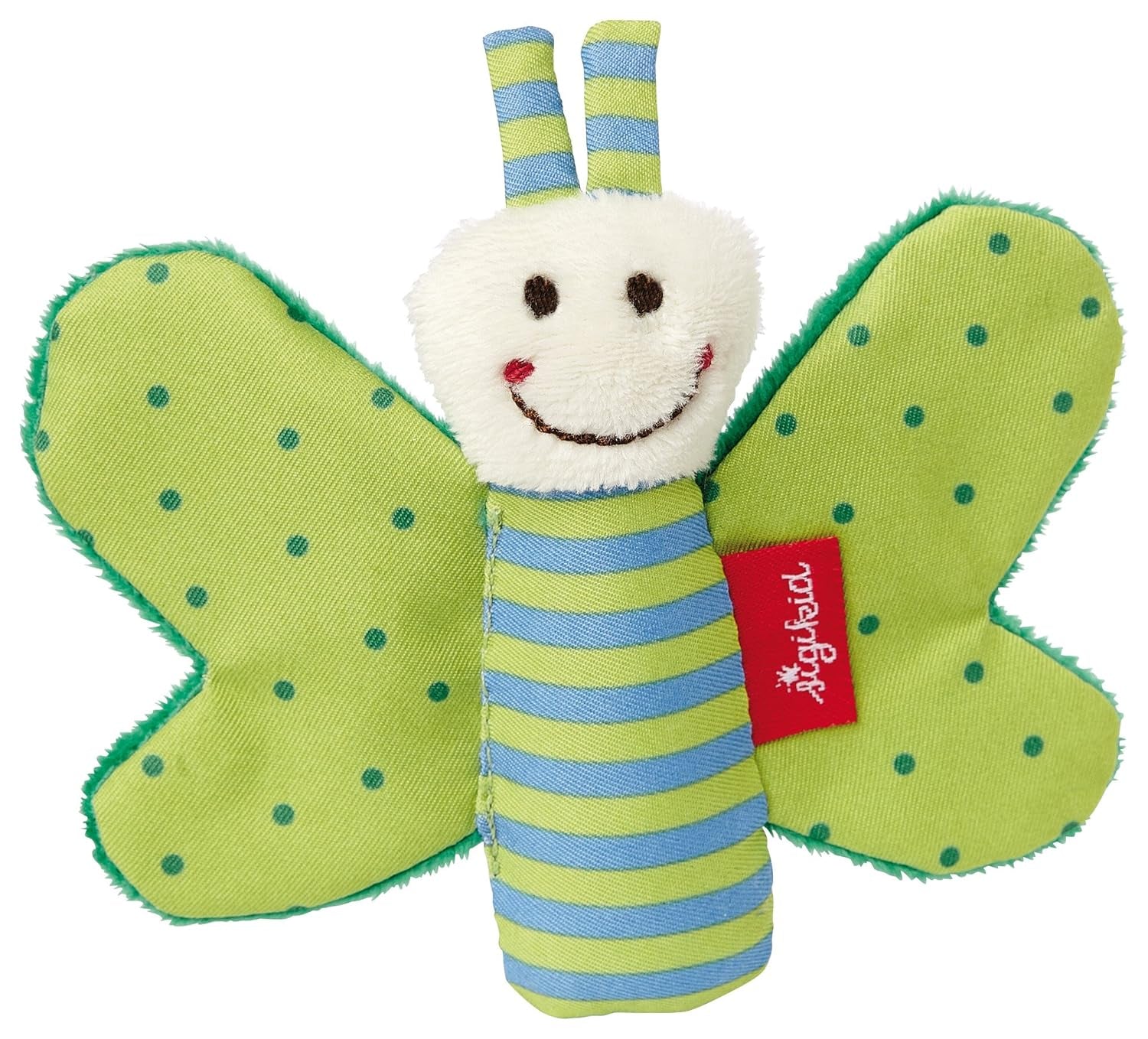 Fehn étoile de mer crépitante - jouet bébé à saisir et à jouer & jouet crépitant pour bébés et jeunes enfants à partir de 0 mois & SIGIKID 41179 jouet à saisir papillon étoiles rouges et vertes Jouets pour bébé Naty Shop