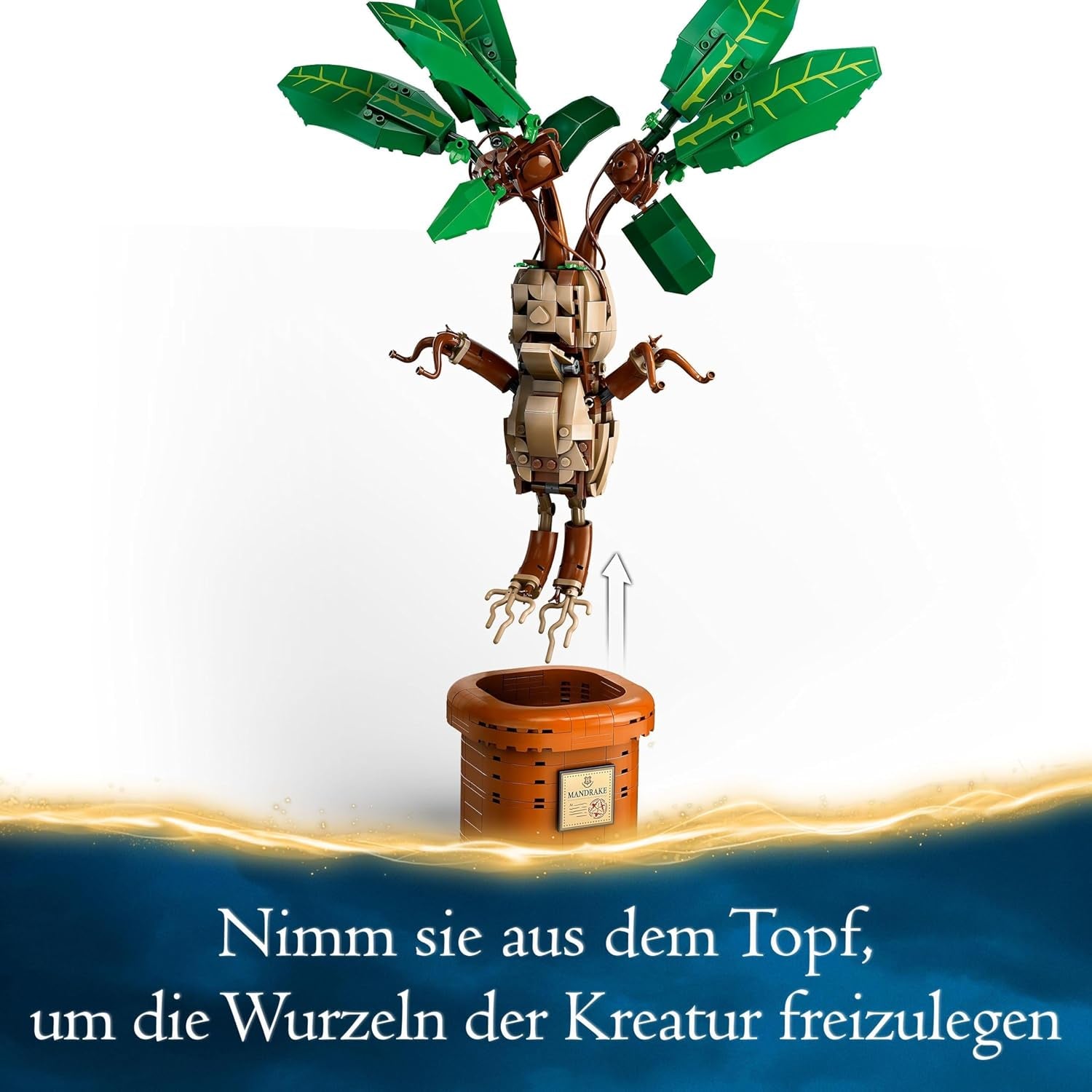 Plante à potion magique LEGO Harry Potter : Mandragore, jouet plante en pot, cadeau magique pour filles, garçons et tous les fans, ensemble de jeu imaginatif pour enfants, décoration de la maison 76433 Jeux de construction Besuche den LEGO-Store