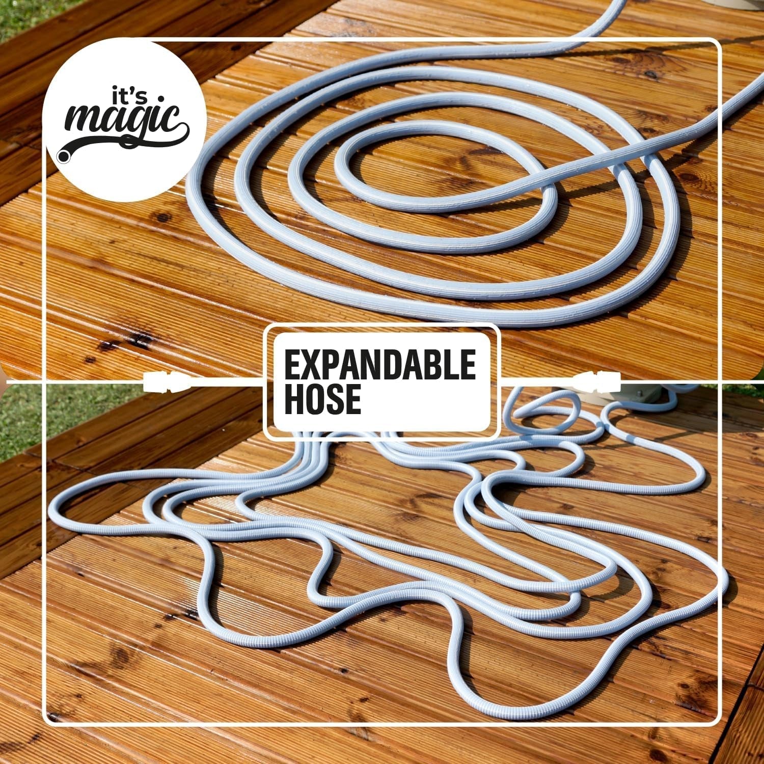 Magic Soft Smart 30 mètres - Tuyau d'irrigation de jardin, anti-nœud, anti-torsion, tuyau d'eau