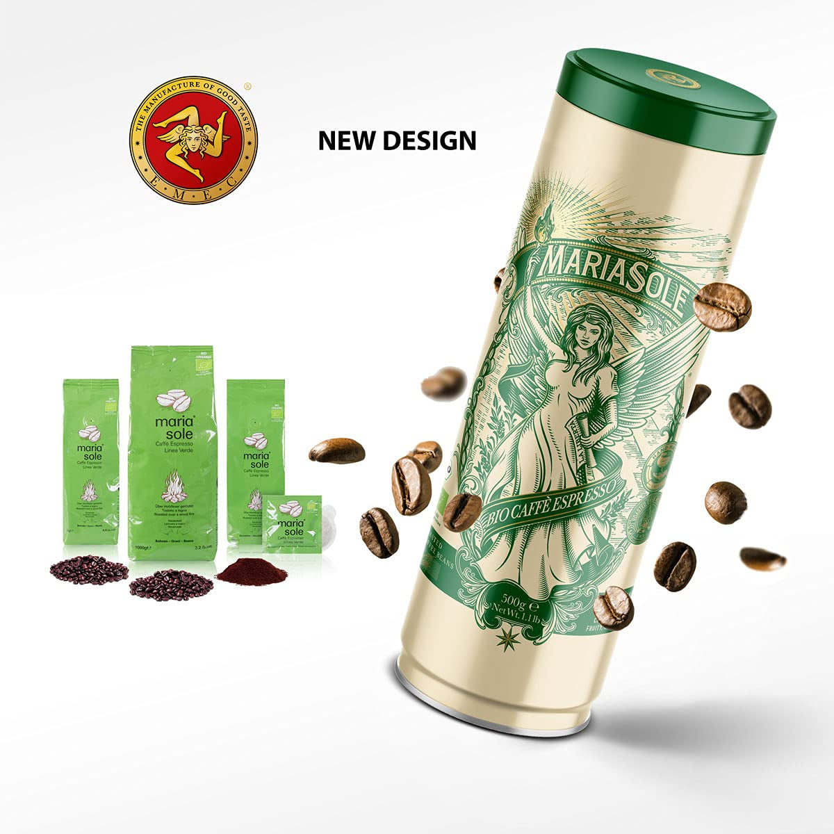Café Espresso Bio, Sachets 250 g - Torréfaction Traditionnelle au Feu de Bois, Artisanal - Café en Grains Bio Premium pour Machines à Expresso Automatiques et Portafilter