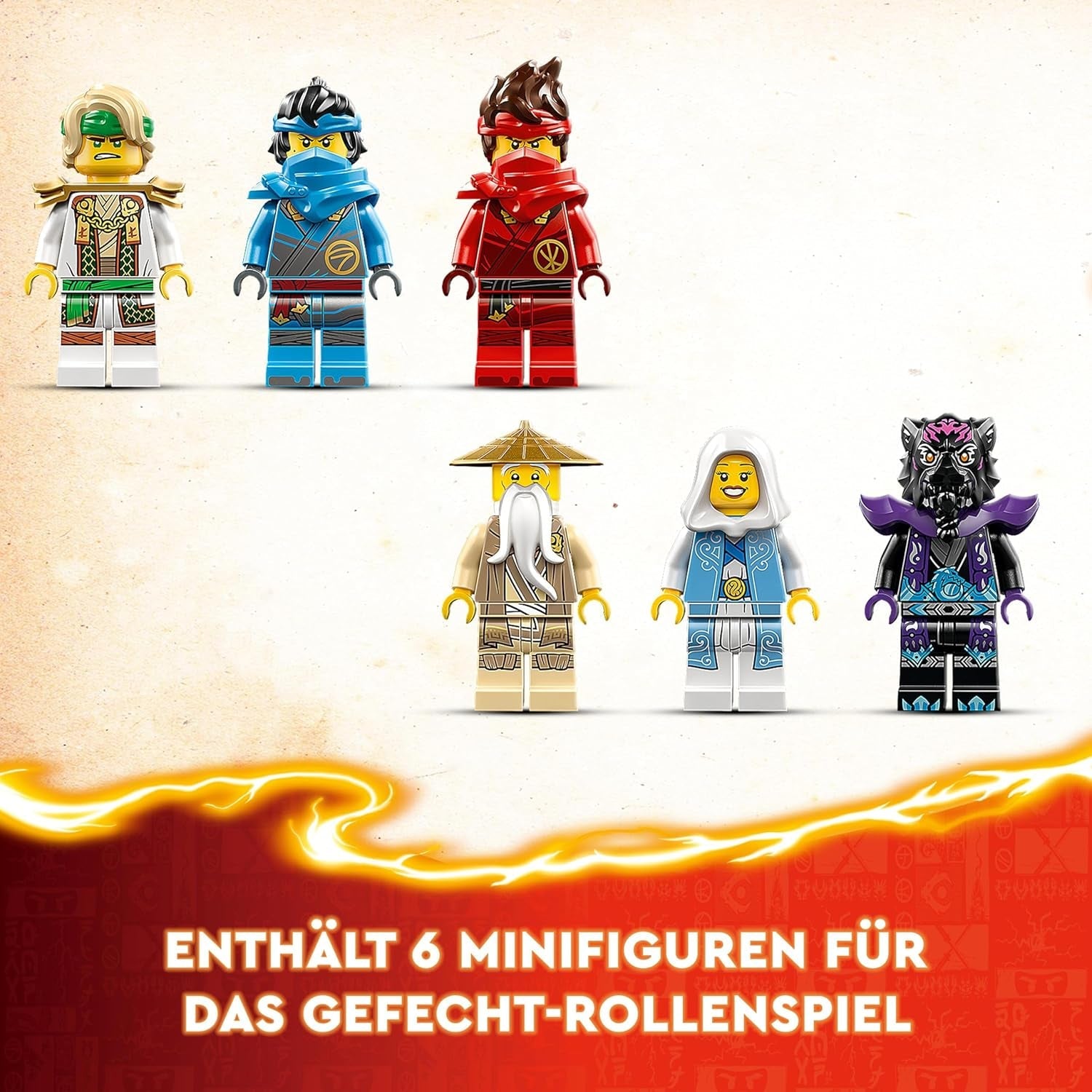 LEGO NINJAGO Dragon Stone Temple Dragon Jouet avec 6 figurines Ninja, grand ensemble à construire, jouer et exposer, cadeau d'anniversaire pour garçons et filles à partir de 13 ans 71819 Jeux de construction Besuche den LEGO-Store
