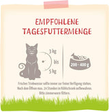 MjAMjAM - Nourriture humide de qualité supérieure pour chats - Pack bien-être au bœuf, paquet de 12 (12 x 125 g), sans céréales avec viande supplémentaire