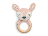 Jollein 101-001-67008 Anneau de dentition en caoutchouc naturel Ours en peluche Biscuit
