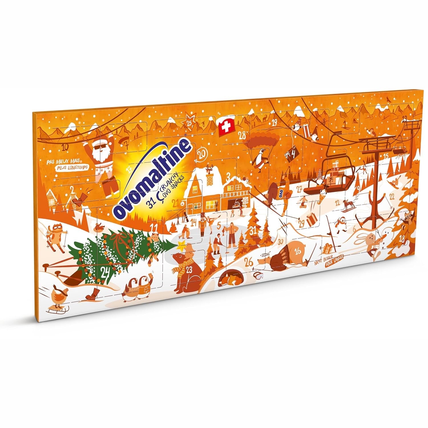 Ovomaltine OVO BREAK Gaufrette et Barre de Chocolat - une collation croustillante au goût incomparable de notre populaire Crème Crocante, naturellement sans huile de palme (4 x 39g)