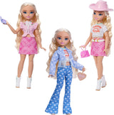 Barbie Dream Besties Festival Looks Set, avec poupée Barbie Malibu aux longs cheveux blonds à coiffer et plus de 10 vêtements et accessoires amovibles, JGH87