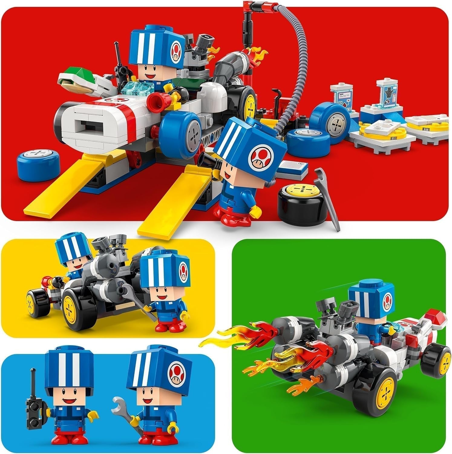LEGO Super Mario : Mario Kart - Toad's Workshop, personnage Nintendo, jouet personnalisable, coffret d'aventure, cadeau pour garçons, filles et joueurs à partir de 8 ans 72035 Jeux de construction Besuche den LEGO-Store