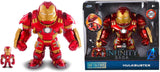 Jada Toys Marvel Figure Hulkbuster & Ironman, Casque ouvert et fermé, Figurines à collectionner, Ensemble, Moulé sous pression, Rouge, Taille: 6 pouces Hulkbuster & 2 pouces Ironman Action figures Naty Shop