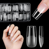 Faux ongles courts ballerine, 120 pièces, colle sur 12 tailles, ongles artificiels courts, Gel souple, couverture complète, pointes pour ongles courts en Gel S