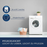 Oreiller en duvet Billerbeck Martina - Oreiller en 80 X 80 Cm - Oreiller à maintien ferme - Duvet d'oie 15% et plumes 85% Oreillers standards Naty Shop