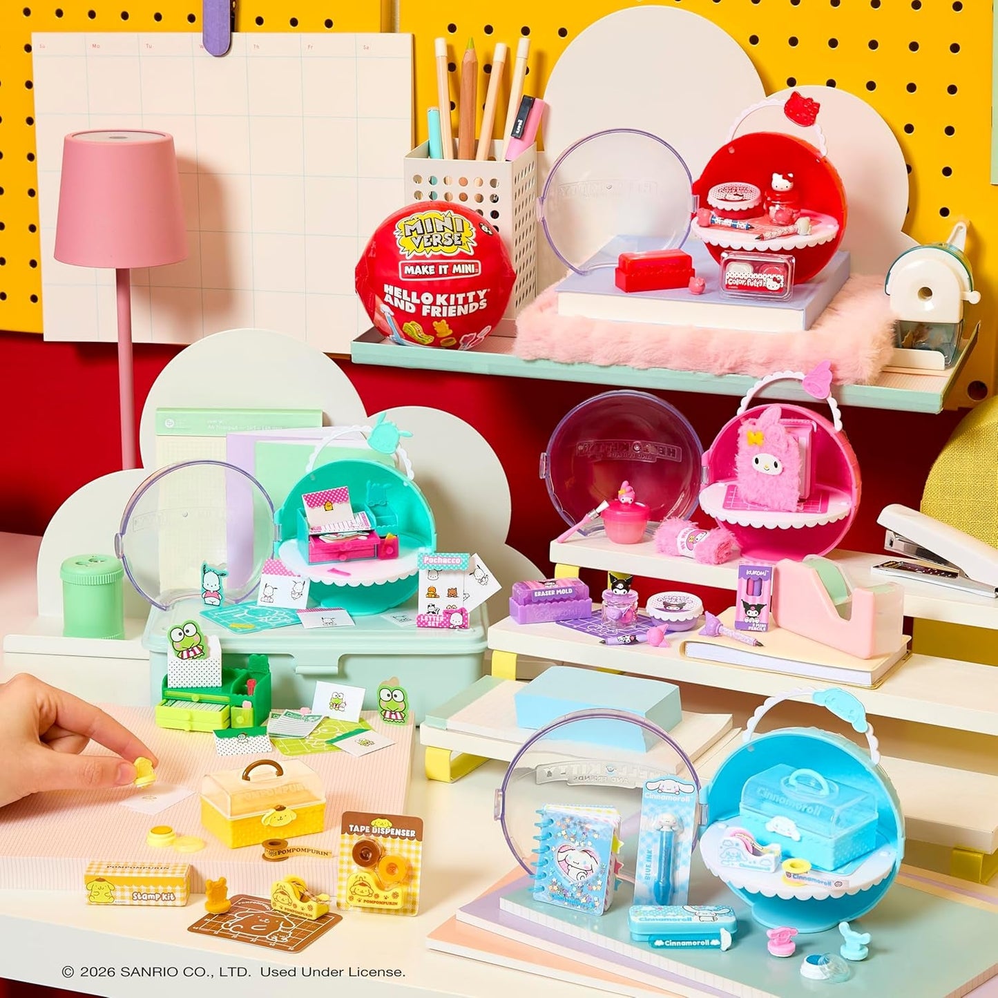 Miniverse MGA Make It Mini Hello Kitty and Friends Série 3 – Mini objets de collection, Sanrio, répliques rétro, papeterie, travaux manuels, bricolage, pour collectionneurs et enfants à partir de 8 ans