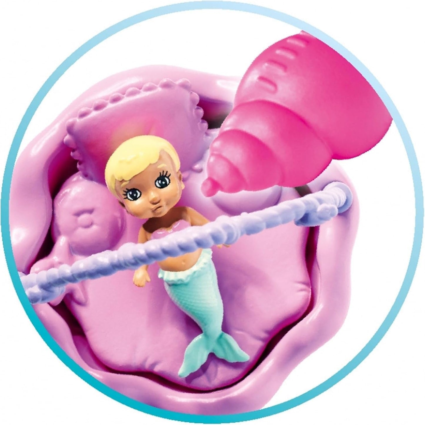 Simba 105733524 - Steffi Love Mermaid Family Enceinte Sirène Kevin Poupée avec berceau 29 cm Poupées tendance pour 3 ans et plus