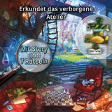 KOSMOS 683979 EXIT® Puzzle : The Hidden Studio Puzzle de 500 pièces pour adultes et enfants 10+ Puzzle de salle d'évasion pour débutants Puzzle Naty Shop